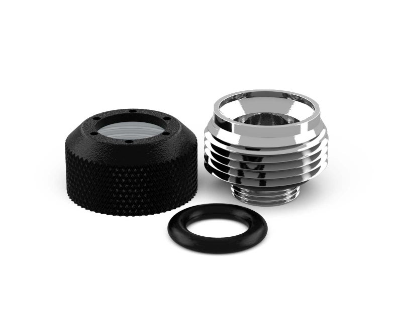 PrimoChill 1/2in. Rigid RevolverSX Series Fitting - 6 Pack - Satin Black - Image 2