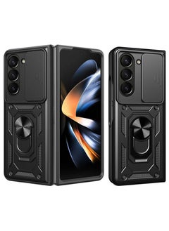 Generic samsung z fold 6 Shield Full Protection Case With Metal Ring &Slide Camera Cover For samsung galaxy z fold6  - Image 1