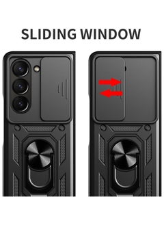 Generic samsung z fold 6 Shield Full Protection Case With Metal Ring &Slide Camera Cover For samsung galaxy z fold6  - Image 2