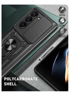 Generic samsung z fold 6 Shield Full Protection Case With Metal Ring &Slide Camera Cover For samsung galaxy z fold6  - Image 4