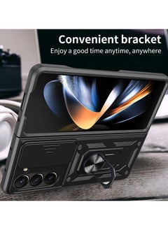 Generic samsung z fold 6 Shield Full Protection Case With Metal Ring &Slide Camera Cover For samsung galaxy z fold6  - Image 5