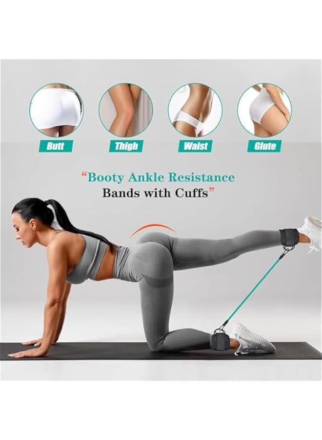 Generic Ankle Resistance Bands with Cuffs Pro, Adjustable Resistance Levels for Workout, Versatile Ankle Bands for Exercise, Hip, Leg, and Speed Training - Image 2