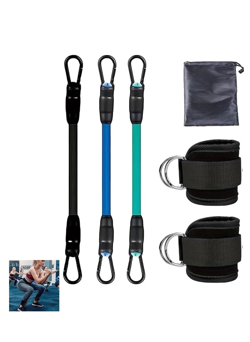 Generic Ankle Resistance Bands with Cuffs Pro, Adjustable Resistance Levels for Workout, Versatile Ankle Bands for Exercise, Hip, Leg, and Speed Training - Image 1
