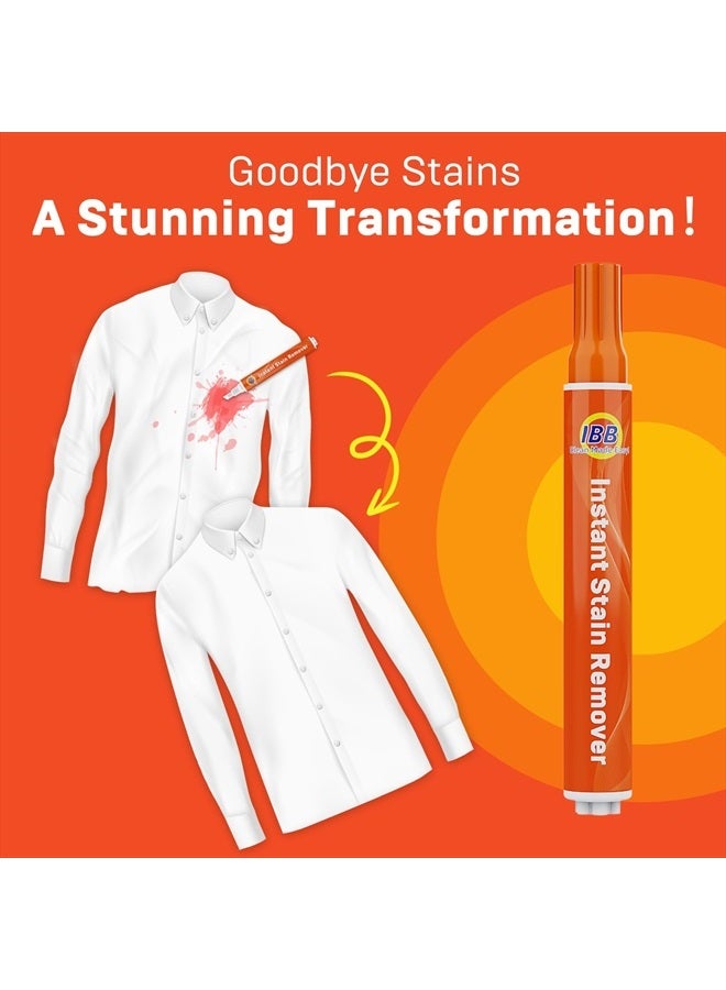 IBB Powerful Stain Remover for Clothes, Instant Spot Cleaning for All Laundry Tough Stains, Travel-Friendly & Portable Stain Remover Pen, Effective Stain Sticks, 5 Count - Image 4