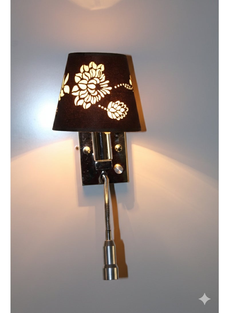 Wall Lamp 2 Lights Chapeau Light Works With Dimmer To Adjust And Control Light Level And LED Flexible Arm Moves 360 Degree - Image 5