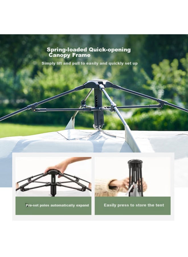 Whitepeak Portable Folding Instant Open Park Tent Outdoor Camping Overnight Camping Thickened Waterproof Sunscreen Equipment Full Set - Image 5