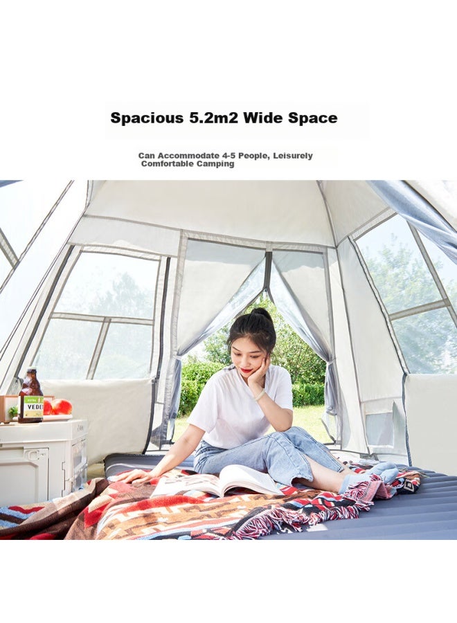 Whitepeak Portable Folding Instant Open Park Tent Outdoor Camping Overnight Camping Thickened Waterproof Sunscreen Equipment Full Set - Image 3