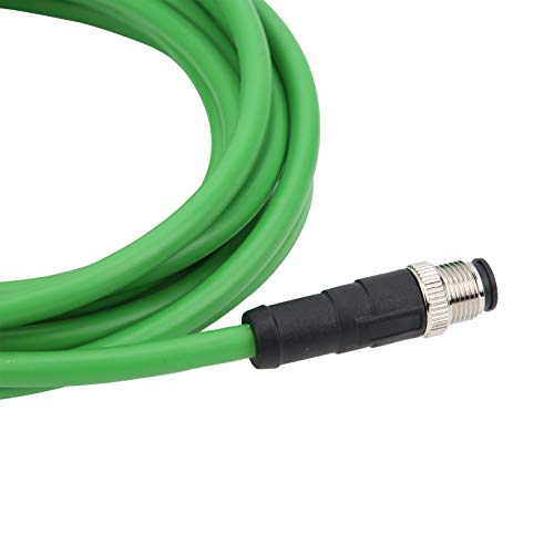 Kadimendium to RJ45 Industrial Ethernet Cable IP67 Waterproof Connecting Line Wire 5m/16.4ft Length D-Code 4pin Male Cable - Image 3