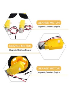 KASTWAVE DC Electric Motor 3-6V Dual Shaft Geared Motor TT Magnetic Gearbox Engine，for  Arduino DIY Smart Car Robot Toys Cars Chassis Models Vibration Products (10 Pcs)  - Image 5