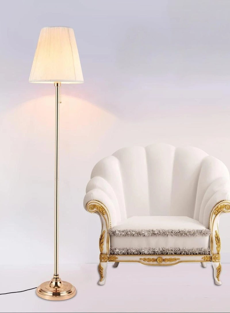 ICTC Floor lamp Golden color 165 cm reliable modern simple with pull chain design suitable for home or office