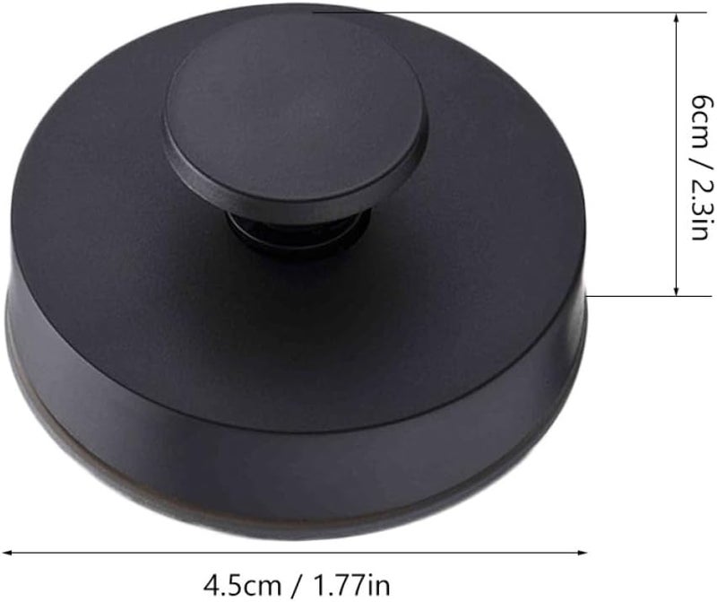 DECHOUS Black Sucker Wall Hooks, Seamless No-Drill Matte Black Plastic Hangers, Strong Suction Cups for Bathroom Kitchen Home Organization - Image 2