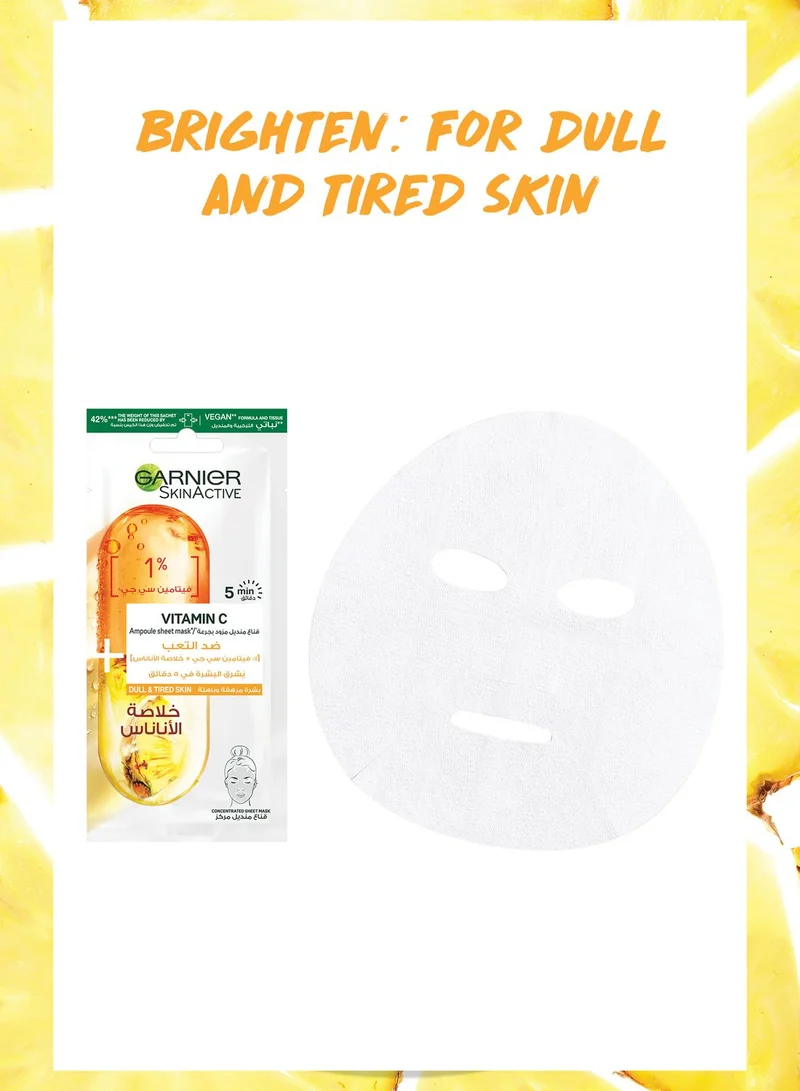 garnier Pineapple Ampoule Tissue Mask
