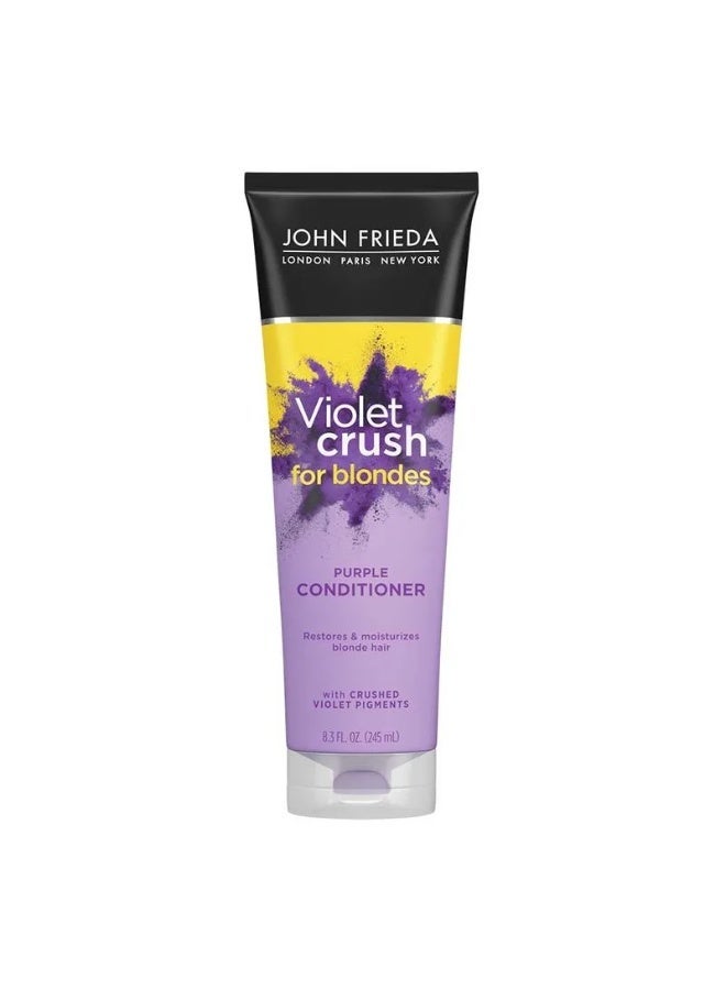 John Frieda Violet Crush Purple Conditioner for Blondes – Neutralizes Brass & Hydrates Hair – 250ml - Image 3