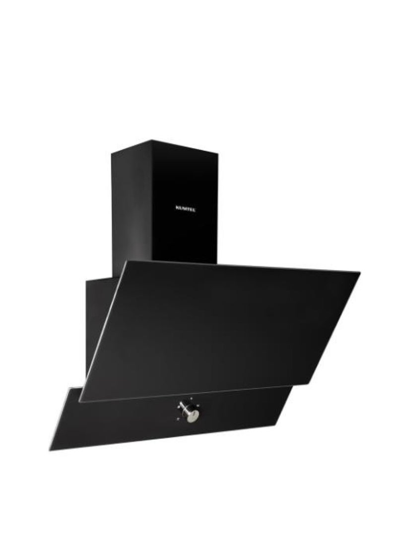 كومتيل شفاط بلت ان - زجاجي - اسود - 60 سم - مع مفاتيح تحكم - 140 واط - بقوة شفط 450 متر مكعب - زجاج طبقتين - DA6-830 - Image 2