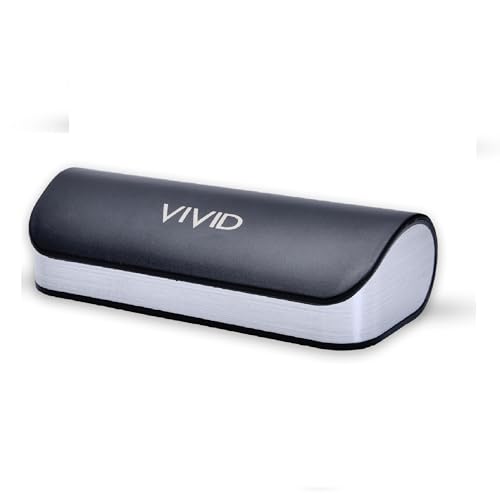 VIVID Vision Unisex Adult Lightweight Eyewear Specs Case Cover | Protect Eye Glasses | ABS | Plastic | Spectacles | Cases | AP-276 | Black-Silver - Image 1
