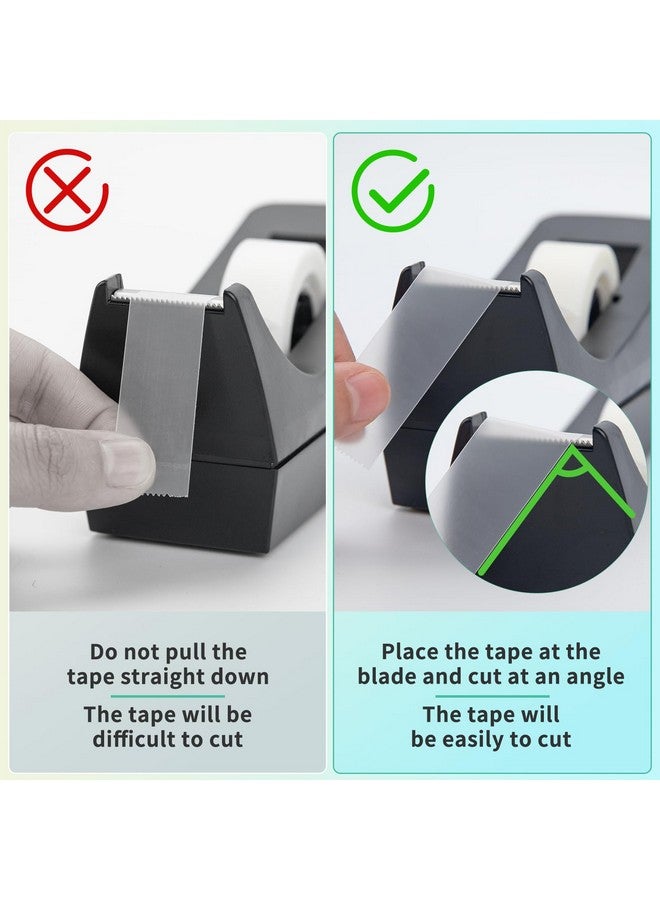 OWLKELA 12 Rolls Matte Adhesive Tape, Matte Finish Invisible Tape, Foggy Translucent Tape Great For Correction And Labeling, Compatible With Standard Tape Dispenser, 0.7 In X 1000 Inches - Image 3