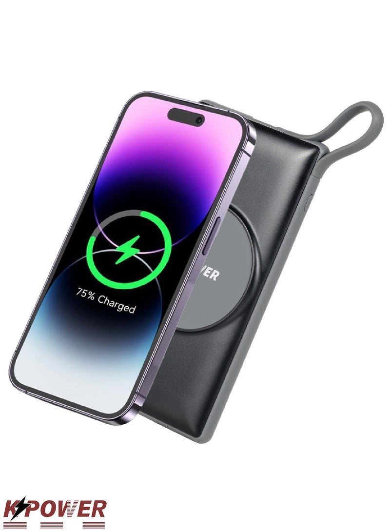 KPOWER 6in1 Station Power Terminal With 10000mAh Power QC Wireless Power Banks/ Rapid Re-Charging Station/Built-In Safeguards/ Charging Base Input - Image 5