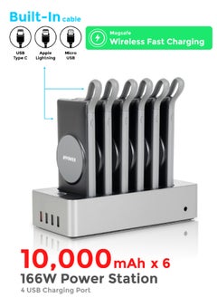 KPOWER 6in1 Station Power Terminal With 10000mAh Power QC Wireless Power Banks/ Rapid Re-Charging Station/Built-In Safeguards/ Charging Base Input  - Image 4