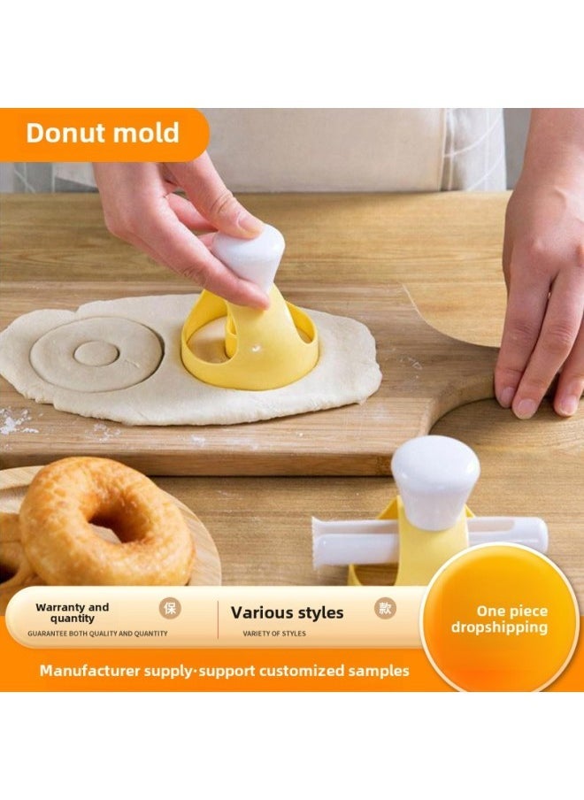 American Donut Mold Plastic Hollow Bread Mold Round Cake Dough Press Mold DIY Kitchen Baking Tools-Specifications - Image 2
