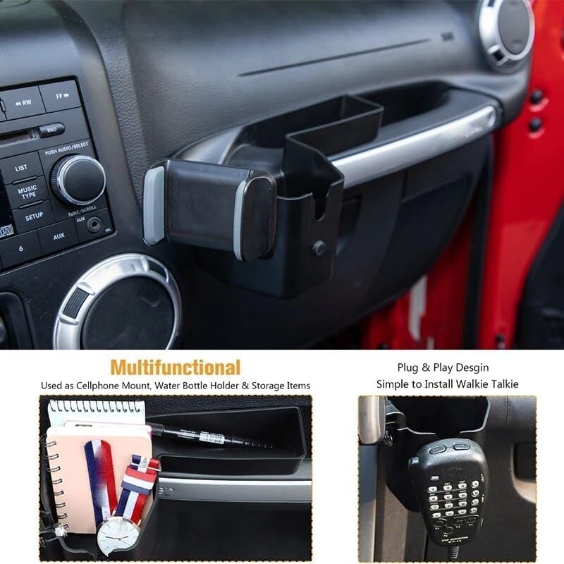 Wivplex Jeep Wrangler JK Copilot Armrest Tray Organizer - Image 4