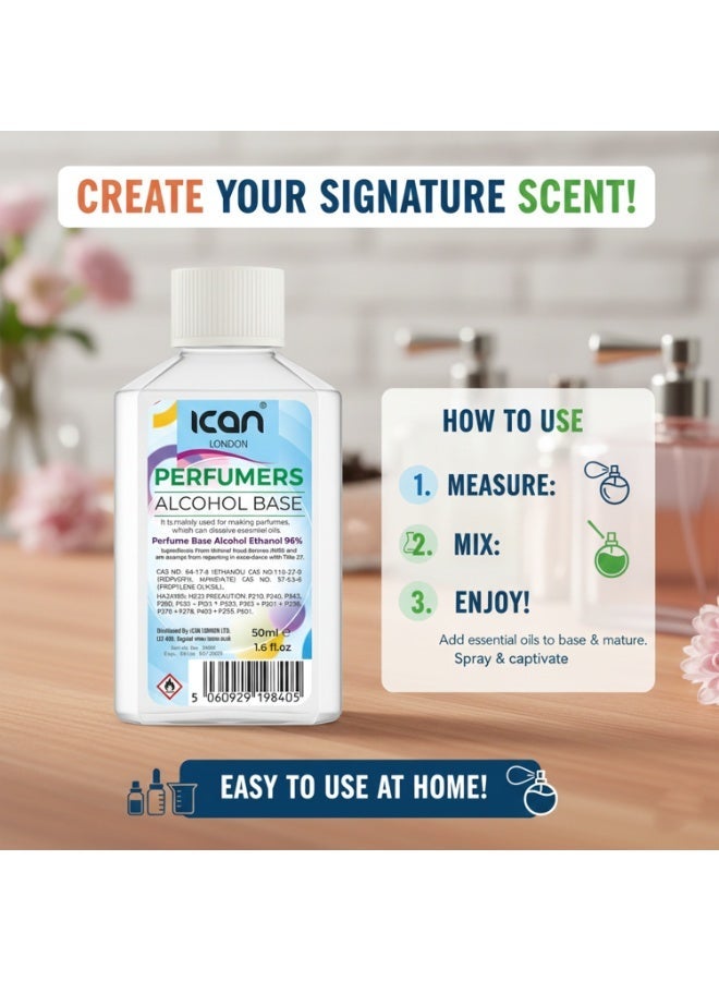 ICAN London Perfumer’s Alcohol – 50ml | Professional Grade Solvent for Perfume Making - Image 2
