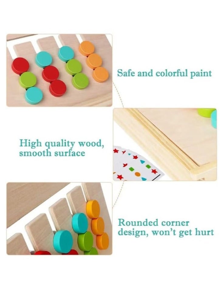 لعبة خشبية بأربعة ألوان للأطفال من الجنسين من ذا برين جيم فاكتوري، متعددة الألوان، مقاس S، من مصنع صالة الألعاب الرياضية للدماغ - Image 3