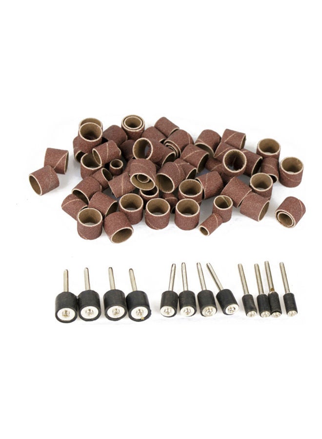 NIBEMINENT 132-Piece 80 Grit Sanding Sleeves for Electric Grinder Multicolour 15.00 X 5.00 10.00cm - Image 5