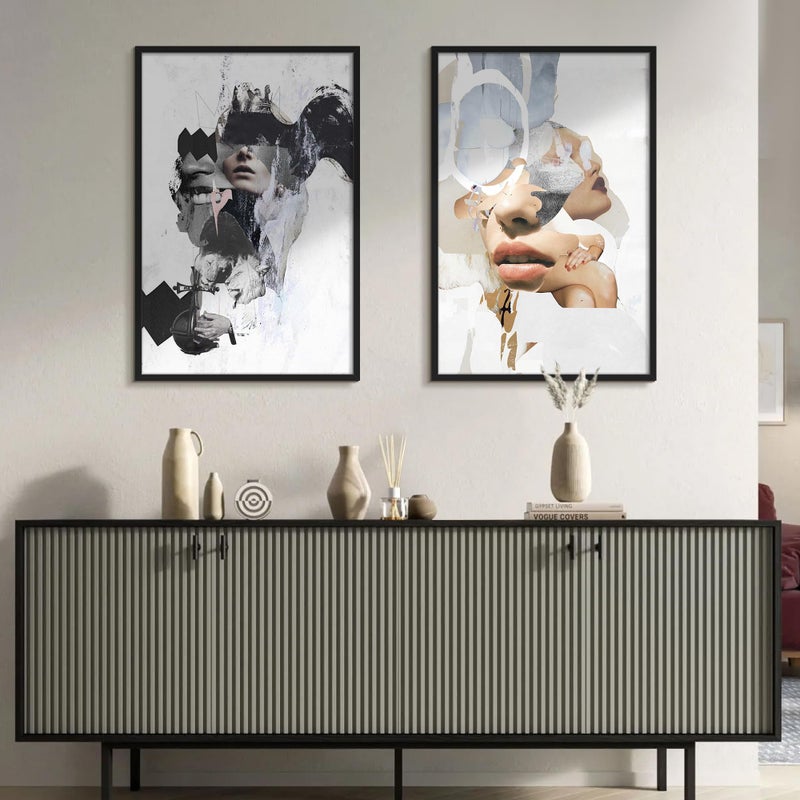 upsimples 24x36 Poster Frame, Display Pictures 20x30 with Mat or 24 x 36 Without, Wall Hanging Picture Frames, Black, 1 Pack - Image 2