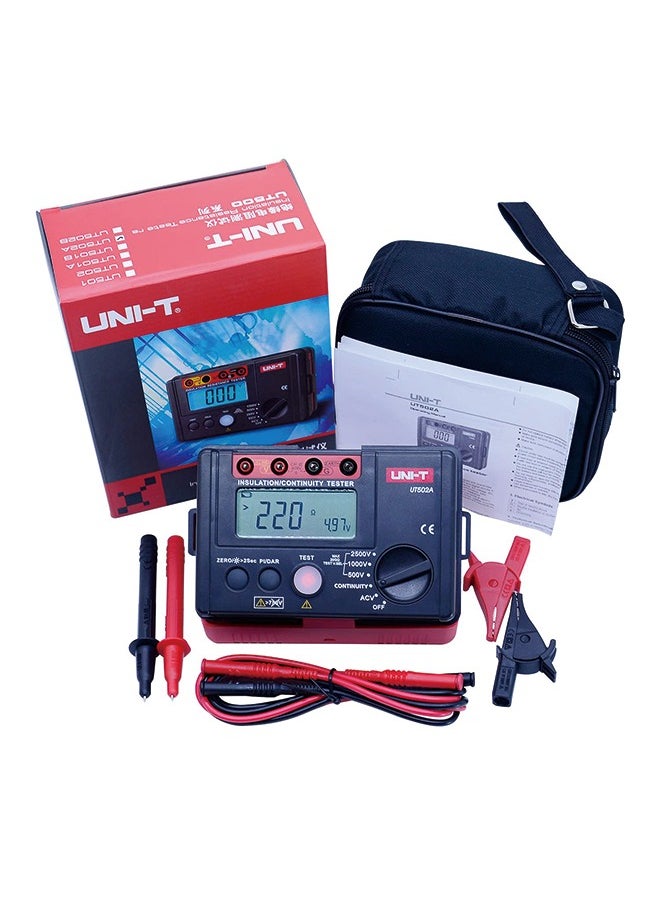 يوني تي - UNI-T 2500 فولت مقياس مقاومة العزل الرقمي اختبار Megohmmeter للغاية الفولتميتر اختبار الاستمرارية ث/LCD الخلفية UT502A - Image 1