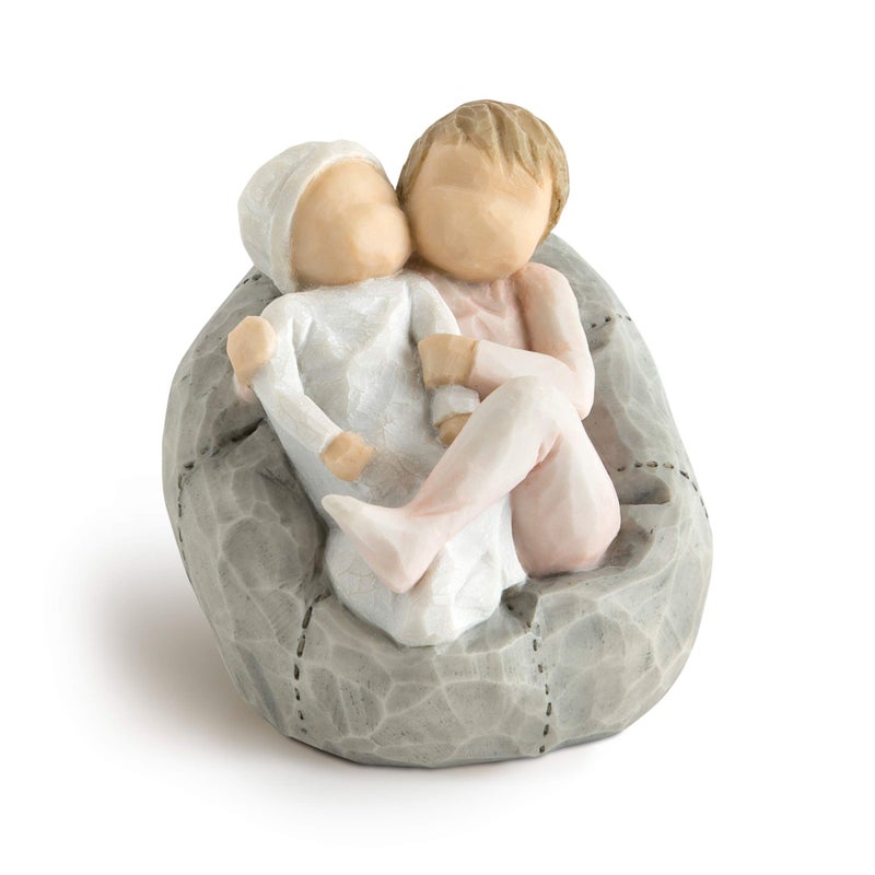 Willow Tree My New Baby Blush Lots to Learn to Love to Grow Together Celebrates Shows Caring Relationship Between Older Sibling and Younger Siblings Sculpted HandPainted Figure