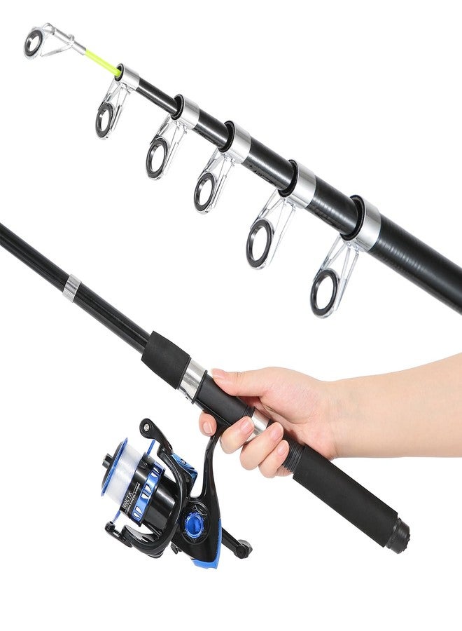Tripquips Fishing Pole, Telescopic Fishing Rod and Reel Combo, 13+1BB Pre-Loaded Spinning Reel Combo with Fishing Pliers and Lip Gripper, 6.9FT Fishing Rod Combo(XT30 Blue) - Image 4