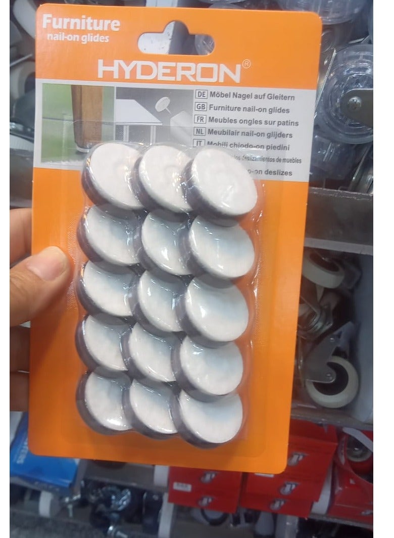 Protective furniture pads, furniture leg bases for chairs, desks, tables, etc.