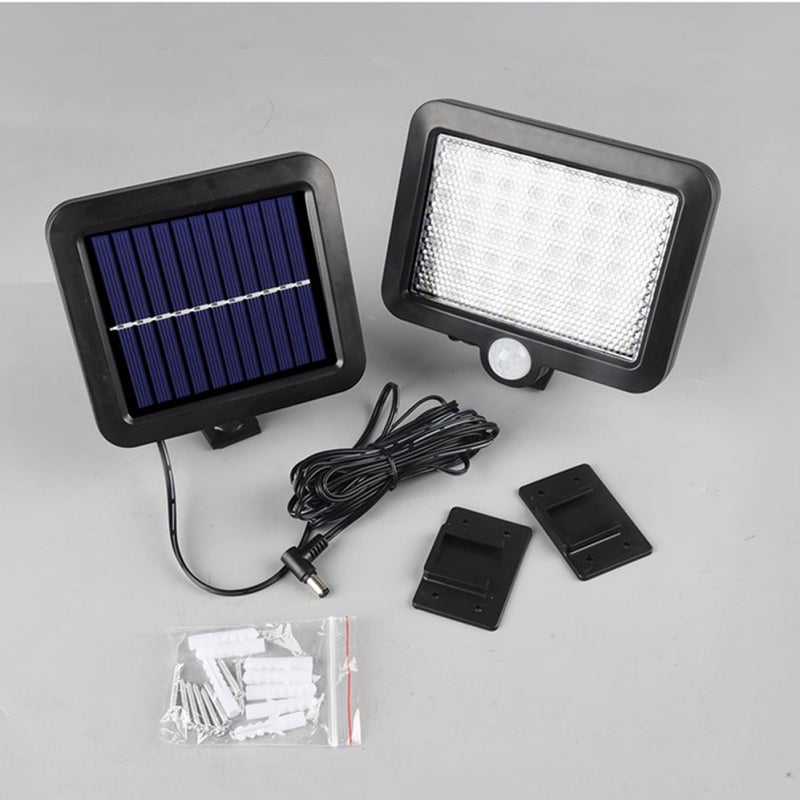 Solar Wall Light With Motion Sensor 5M Cable Ip65 Waterproof For Outdoor Garden - Image 4