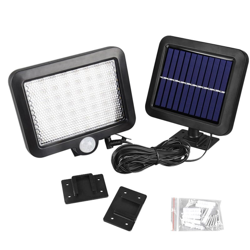 Solar Wall Light With Motion Sensor 5M Cable Ip65 Waterproof For Outdoor Garden - Image 2