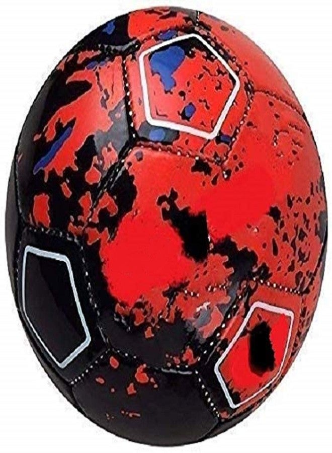 MS 10 Hand-Stitched Cr7 Football Size 5 - Red | Includes 1 Football & 1 Pump | Practice Ball for Men & Women | Suitable for All Ages | Soccer & American Football - Image 3