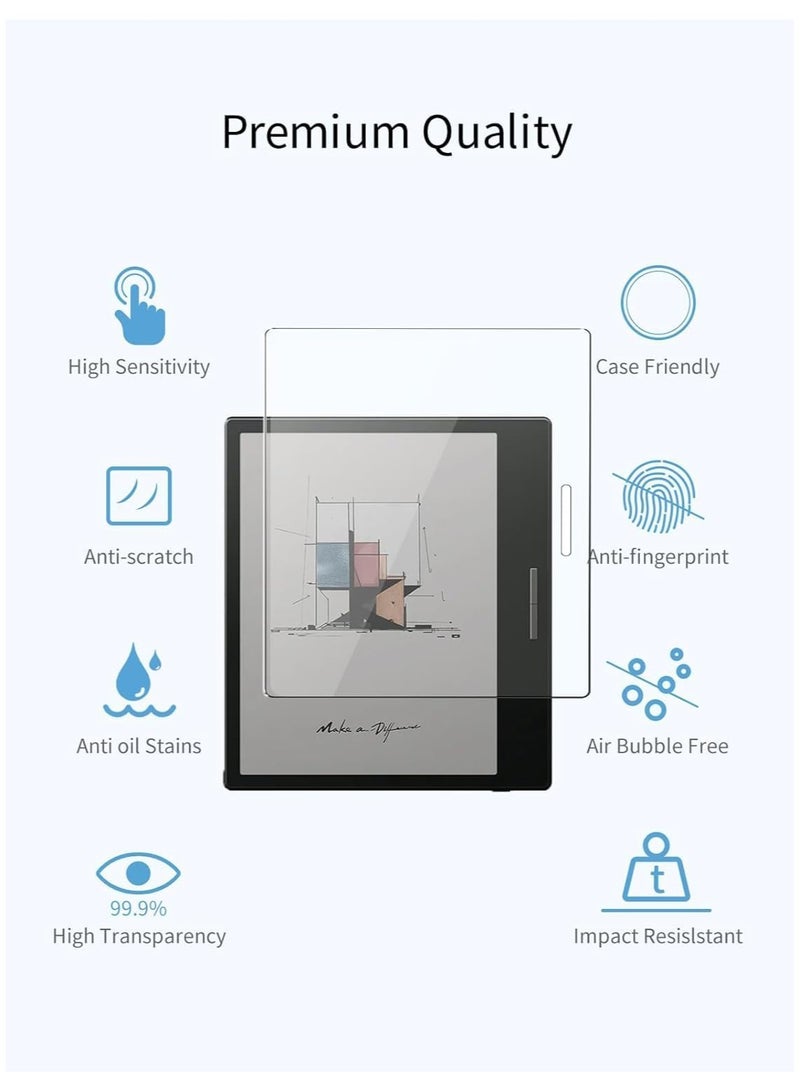 2 pack Screen Protector Compatible with Onyx Boox Go Color 7 Inch (2024) Easy Installation 9H Frosted Explosion-Proof Film For Boox Go Color 7 - Image 3