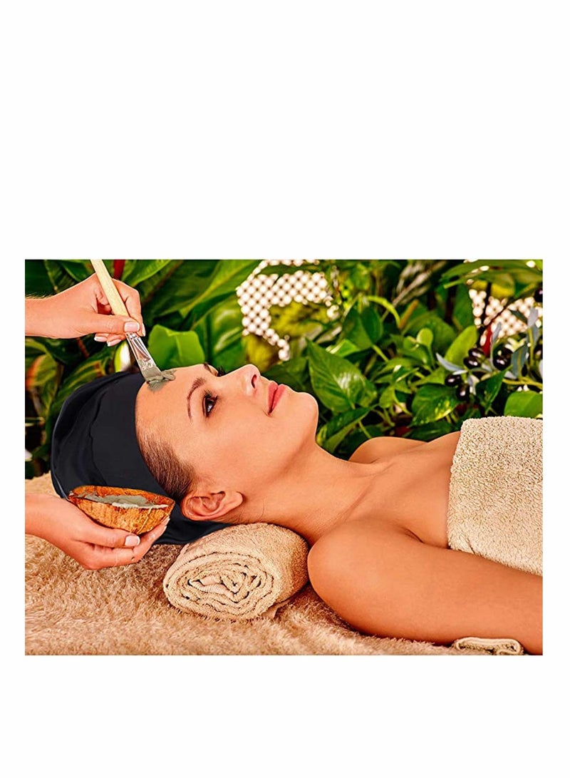 Excefore 2 Pieces Soft Satin Head Scarf Sleeping Cap Bonnet Headwear Head Cover Turbans for Women - Image 2