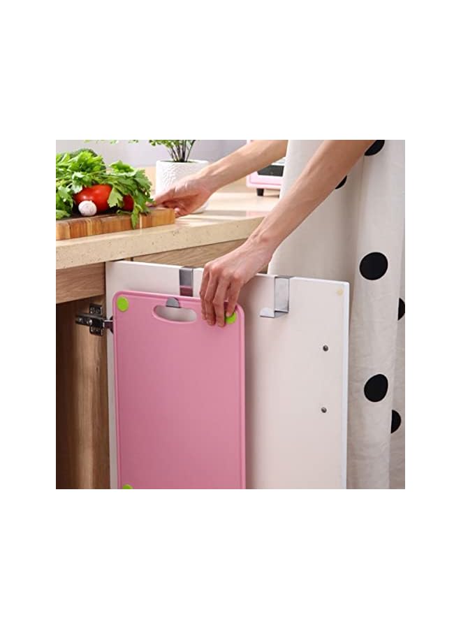 promass 4PCS Over The Door Hooks Z-Shaped Hanging Hooks Stainless Steel Reversible Single Hook For Hanging Clothes Hats Bags Fits 1.57" & 0.70" Widths - Image 3