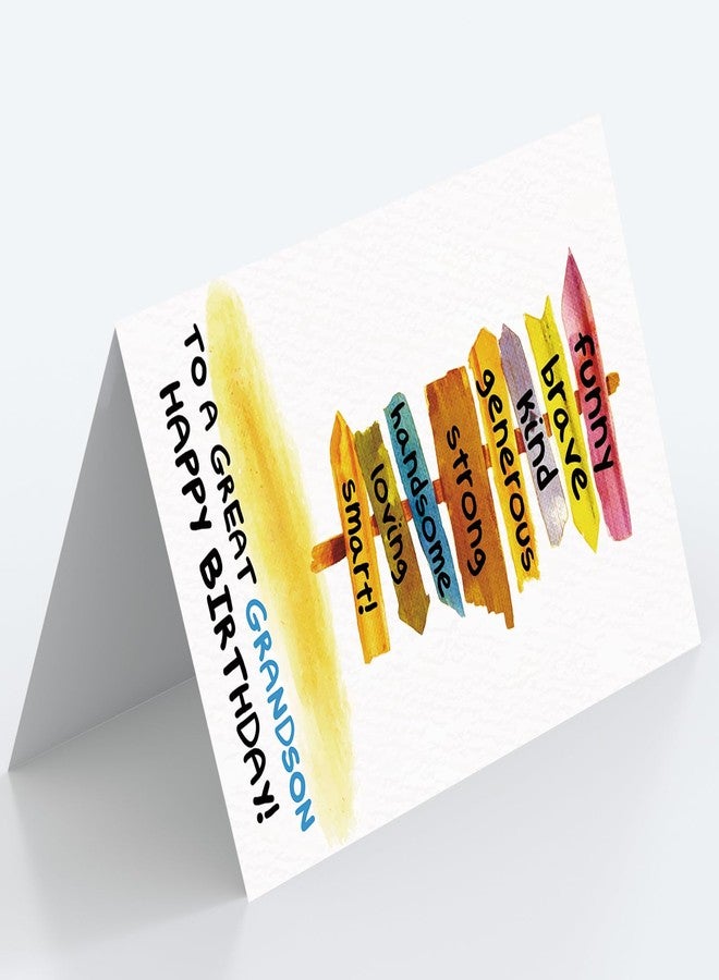 Mcduldul Grandson Birthday Card | happy Birthday Grandson Card Gifts from Grandparents - Image 3
