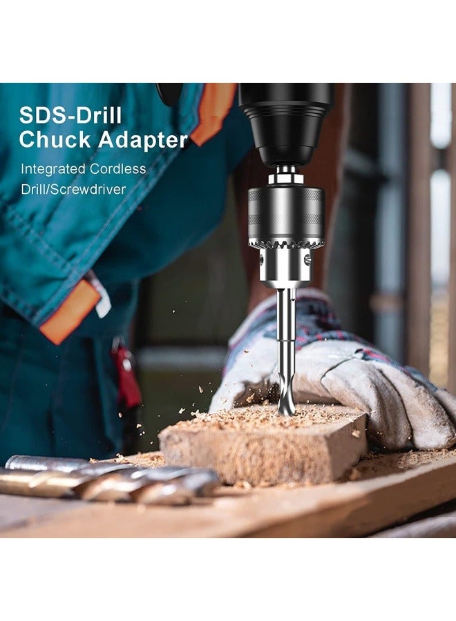 ALongDeng 21V Brushless Rotary Hammer Drill 3-in-1 Mode Hammer Drill for Concrete with 4.0Ah Battery Vibration Damping  Variable Speed Includes 360° Rotatable Side Handle - Image 5