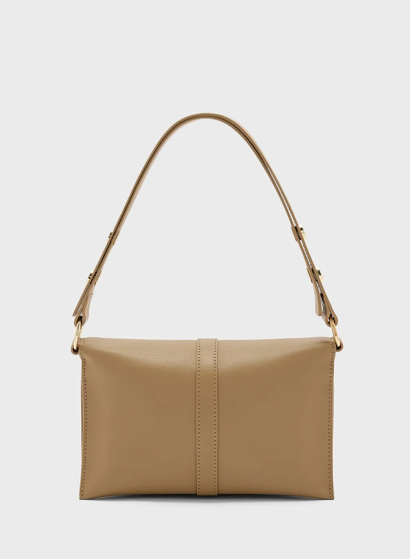 TOMMY HILFIGER Logo Detail Top Handle Flap Over Crossbody