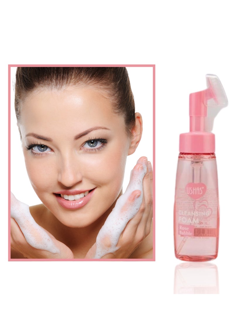Ushas Facial cleansing foam rose bubble - Image 2