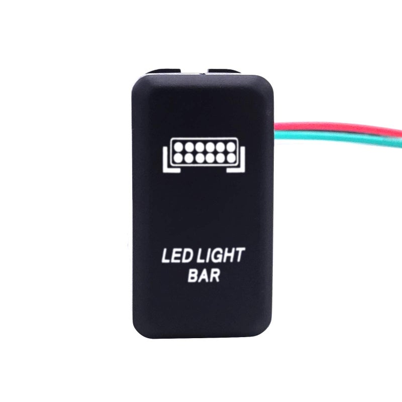WeiSen LED Light Bar Symbol Push Button White Backlight ON-Off Switch with Connector Wire Kit Compatible with Toyota Tacoma Tundra 4Runner etc - Image 4