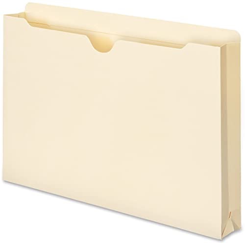Smead File Jacket, Reinforced Straight-Cut Tab, 1-1/2" Expansion, Legal Size, Manila, 50 per Box (76540) (Pack of 1) - Image 5