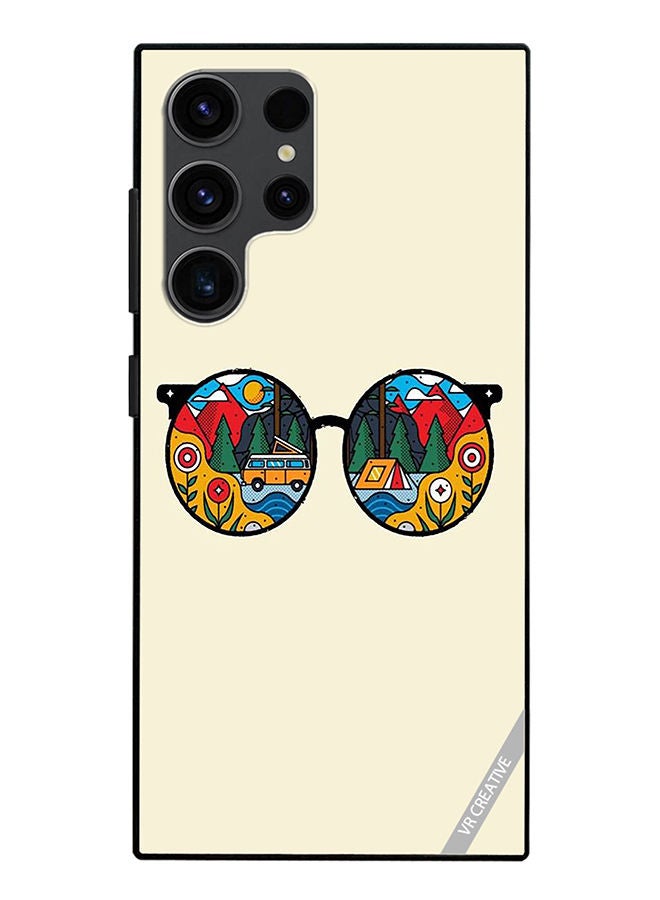 VR CREATIVE Protective Case Cover For Samsung Galaxy S23 Ultra 5G Glass Design Multicolour - Image 1