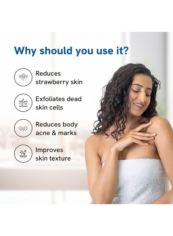 Be Bodywise Strawberry Skin Pack With 1% Sa Body Wash 5% Lactic Acid Body Lotion & 10% Aha Scrub Exfoliates Reduces Body Acne Strawberry Skin & Uneven Skin Texture 650Ml  - Image 2