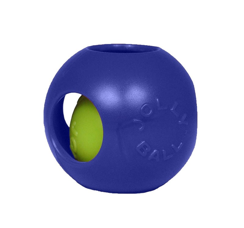 Jolly Pets Teaser Ball Dog Toy, Large/8 Inches, Blue, Model Number: 1508 BL - Image 1