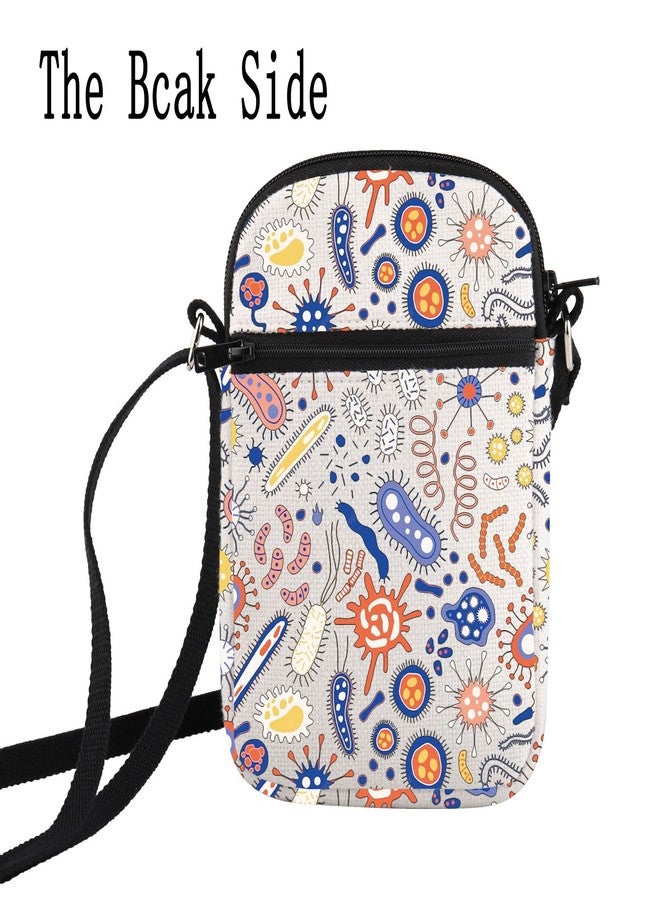 HOLLP Microbiology Bacteria Crossbody Bag Science Art Biologist Small Sling Bag Gift for Biologist (Microbiology Bacteria) - Image 4