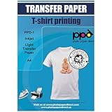 Photo Paper Direct Photo Paper Direct PPD Inkjet Iron-On White and Light Color T Shirt Transfers Paper LTR 8.5x11Ã¢â‚¬Â Pack of 10 Sheets  - Image 1