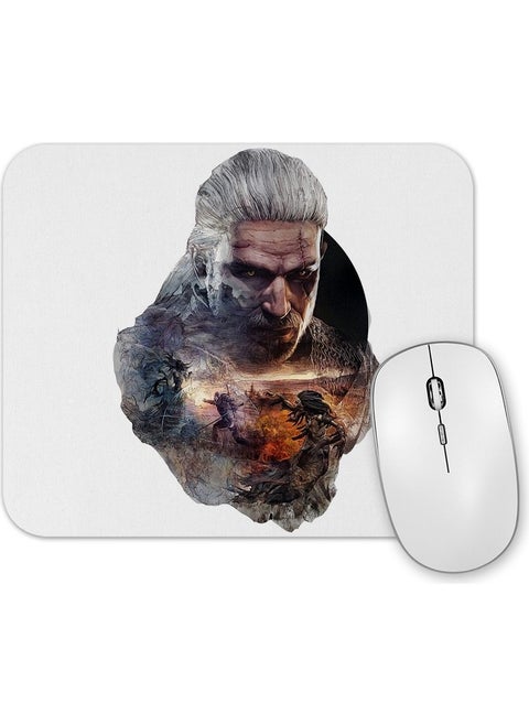 Print Shop The Witcher Geralt Of Rivia Mouse Pad
